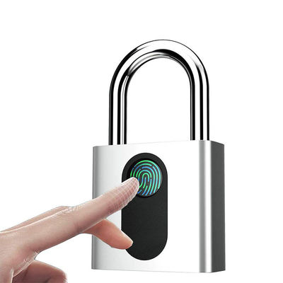 Fiets vingerafdruk Ontsluiting Beveiliging Zink legering Smart Electronic Padlock Waterdicht Anti-diefstal