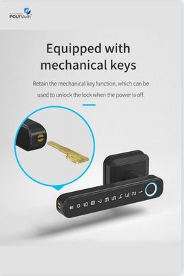 Wifi verbonden Bluetooth toegangslot Handle voor moderne eenvoud stijl deur slot