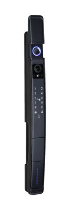 Zwart slimme deur slot met camera en vingerafdruk 3D gezichtsherkenning TUYA waterdicht slot