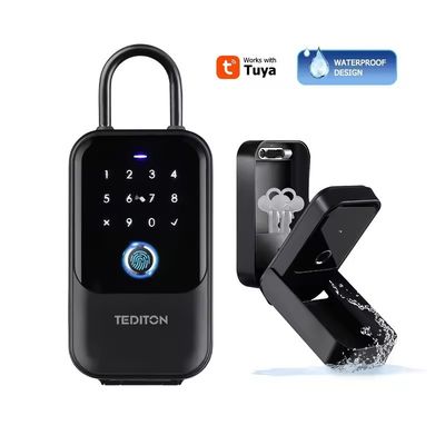 Home Hotel Office WiFi Connected Smart Lock Tuya Network Elektronische wachtwoordbox Metalen poort Glas IP65 waterdicht