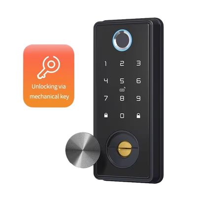 Zinklegering Zwart Blauw Tooth Smart Lock voor WIFI netwerk Tuya APP geheugenkaart