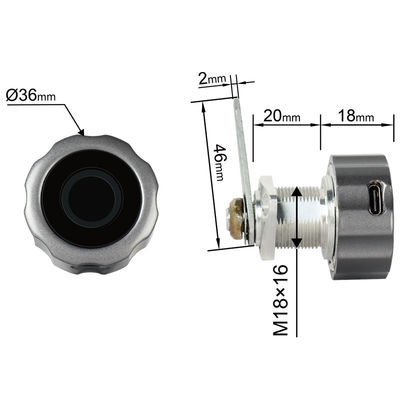 Multifunktioneel meubelkasten slot met vingerafdrukcamera en TuyaSmart Control
