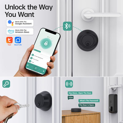 Gemakkelijk te bedienen Bluetooth Keypad Smart Lock voor Aluminium Hout Door Remote Unlock