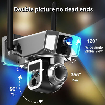 4MP draadloze zonne-wifi beveiligingscamera met waterdicht ontwerp en H.265 video codering