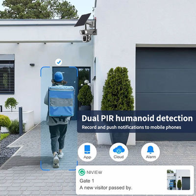 4MP draadloze zonne-wifi beveiligingscamera met waterdicht ontwerp en H.265 video codering