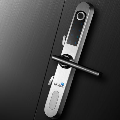 Zilveren vinger afdruk van roestvrij staal Bluetooth Smart Electronic Door Lock voor Houten Deur