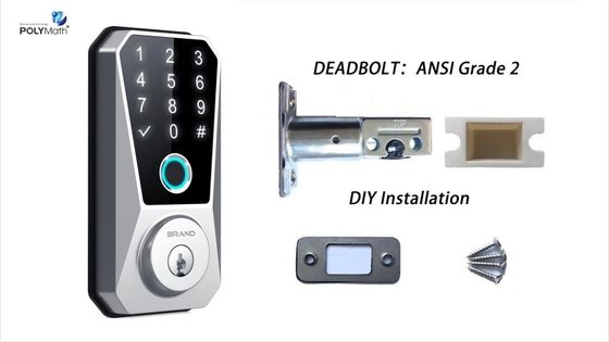 Concurrerend Amerikaans standaard zink legering Wifi gecontroleerd deadbolt slot voor houten deur