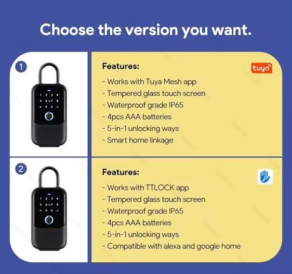 Houten deuren App Ontgrendel buiten IP65 Waterdicht WiFi Smart Door Lock met vingerafdruk TUYA TT