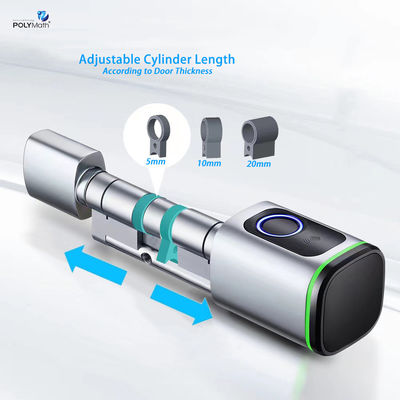 Steel Door Digital Tuya App Cards Password Smart Cylinder Lock met geheugenkaartopslag