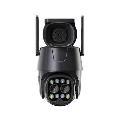 2.8 8mm Dual Lens PTZ IP Camera met Hybrid Zoom Human Detection en Audio Capability