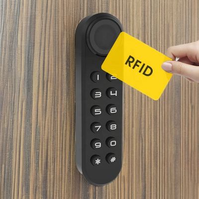 Home Office Houten deur slimme sloten met RFID USB sleutelloze kaart en vingerafdruk anti-diefstal hangslot