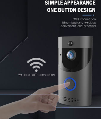 1080P-resolutie Wifi-netwerk Draadloze camera intercom Smart Tuya deurbel voor houtglas