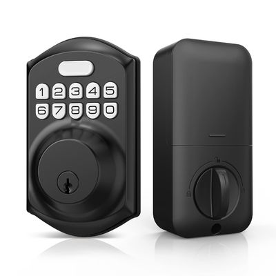 Sleutelloze toegang vingerafdruk deur slot Tuya Smart Memory Card Data opslag Optie Grijs