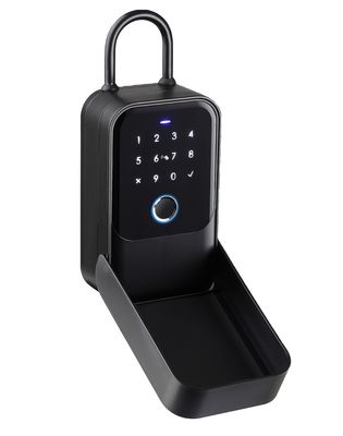 Vingerafdrukslezer WiFi-connectiviteit Deadbolt voor thuis Hotel Appartementen Office Zwart