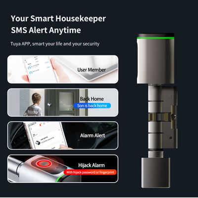 Type C stroomvoorziening Smart Home Digitaal slot voor eenvoudige installatie op houten deuren