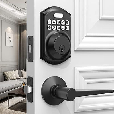 Concurrentiële Home Tuya Elektrische vingerafdruk Sleutelloze deurgreep Smartlife Lock Door Set