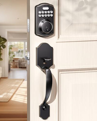 Concurrentiële Home Tuya Elektrische vingerafdruk Sleutelloze deurgreep Smartlife Lock Door Set