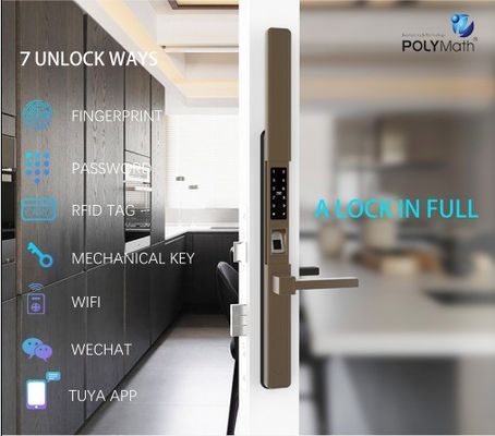 Aluminium Villa Smart Door Lock met afstandsbediening en waterdichte programmeerbare sensor