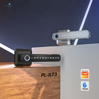 PL-JLT3 Wifi vingerafdruk en digitaal toetsenbord hefboom handgreep slot voor voordeur beveiliging