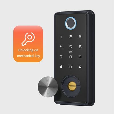 Aluminiumdeur TUYA Smart Lock met vingerafdrukherkenning en geheugenkaartopslag
