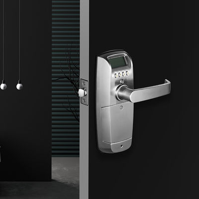 Houten deur vingerafdruk sleutel wachtwoord ontgrendelen slimme huis beveiliging deur slot met batterij