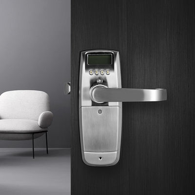 Houten deur vingerafdruk sleutel wachtwoord ontgrendelen slimme huis beveiliging deur slot met batterij
