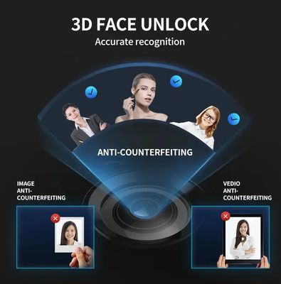 Smart Tuya Wifi 3D gezichtsherkenning vingerafdruk digitale slimme deur slot voor staaldoring