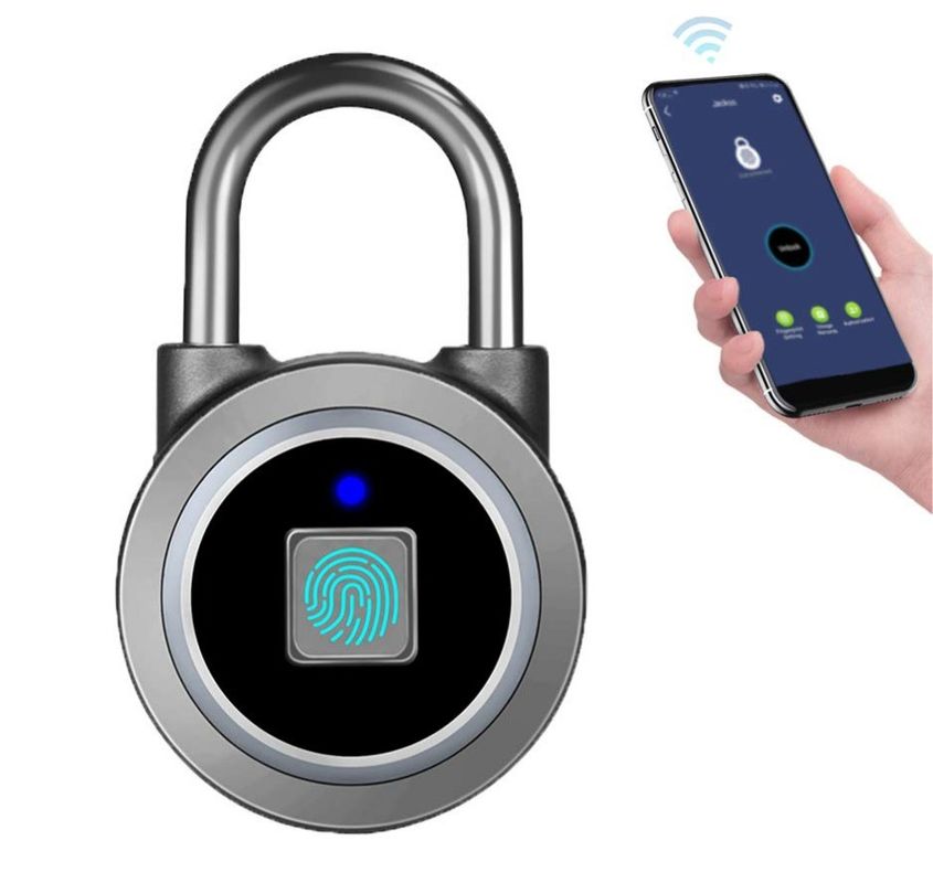 USB-interface stroomvoorziening Kas Digital hangslot met App Smart Lock FB50 Pad Lock Fingerprint