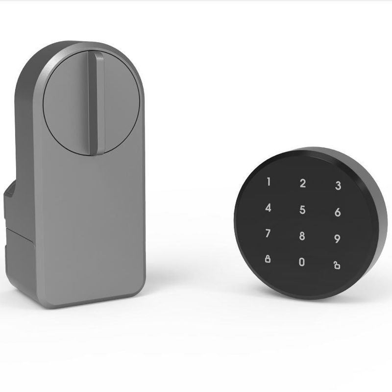 De introductie van het Grey Wifi Smart Gate Lock voor Tuya Houten Doors Memory Card Storage