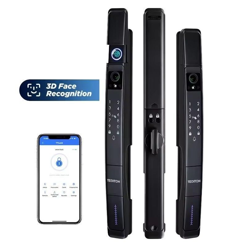 Digitaal slim slot voor houten deuren 3D gezichtsherkenning TUYA App Waterdicht IP64 Wifi