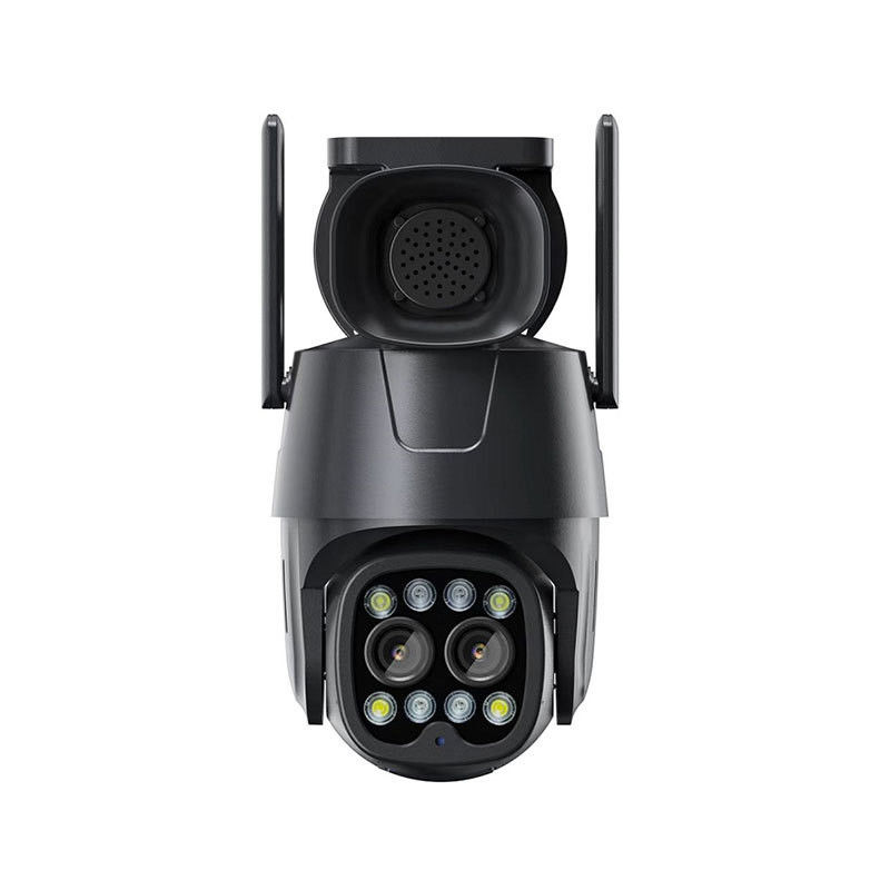 2.8 8mm Dual Lens PTZ IP Camera met Hybrid Zoom Human Detection en Audio Capability