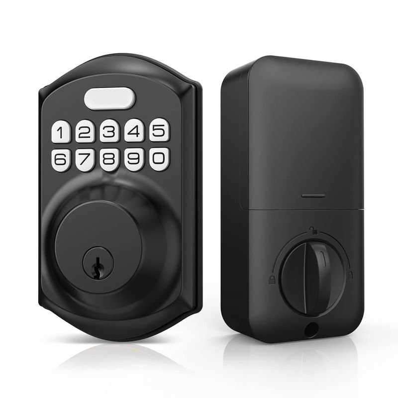 Sleutelloze toegang vingerafdruk deur slot Tuya Smart Memory Card Data opslag Optie Grijs