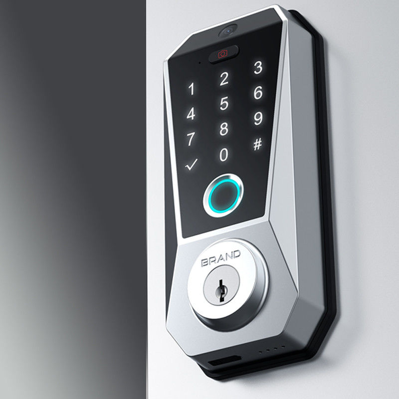 Tuya WIFI Digital Smart Door Lock met geheugenkaart data opslag en vingerafdruk toegang