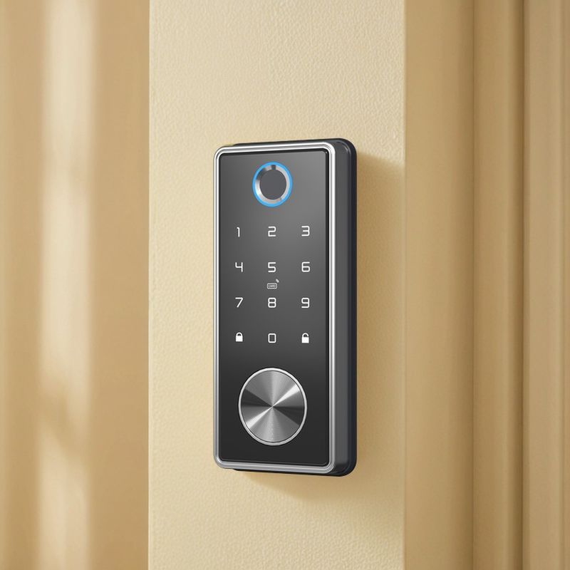 Smart WiFi vingerafdruk deur slot voor houten aluminium en staal deuren geheugenkaart optie