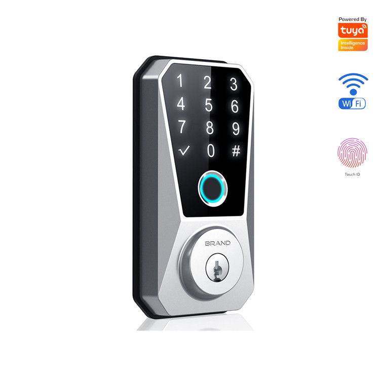 Roestvrij staal deur slim deadbolt slot wifi digitale voorkant sleutelloos voor huis Tuya app